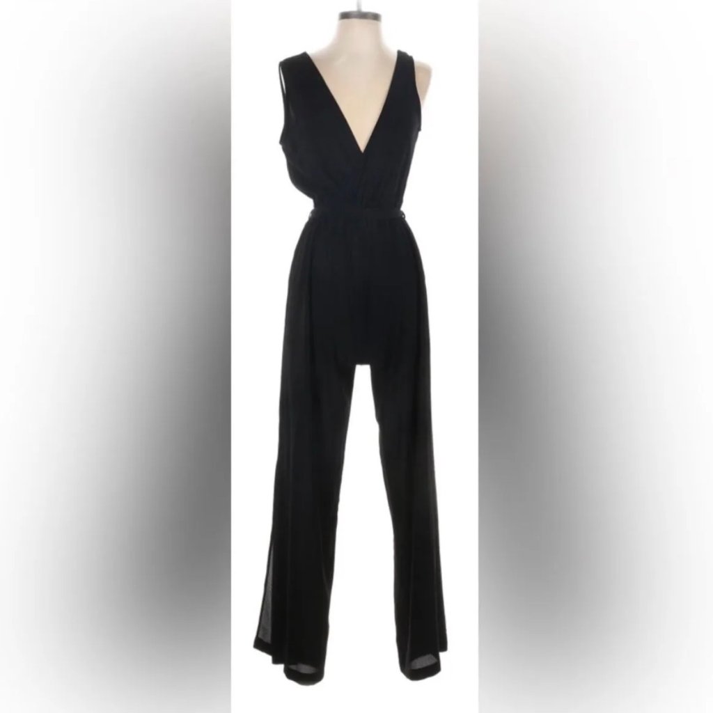 Monteau Black Jumpsuit Women M